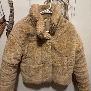 Alo Yoga Camel Sherpa Puffer